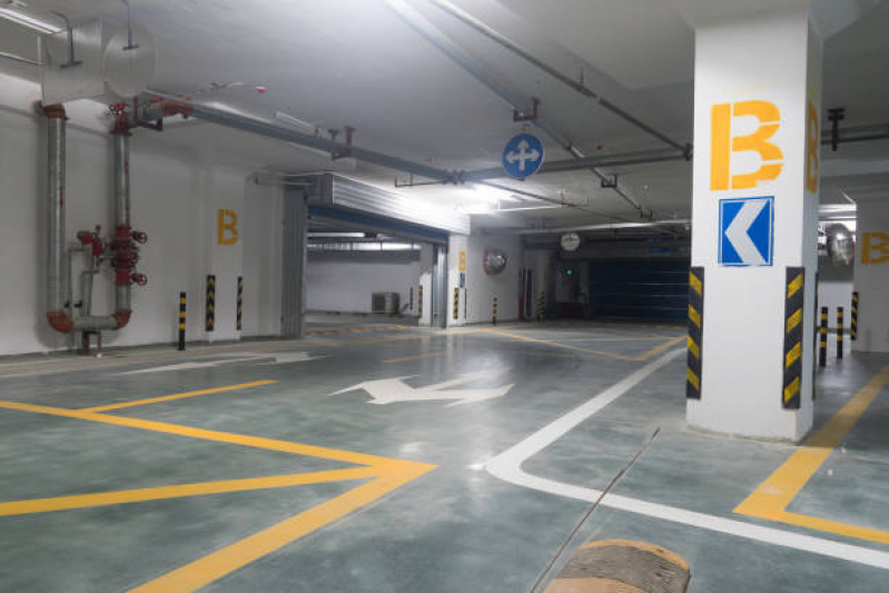 Demarcação de Estacionamento Epóxi Onde Faz Centro de Campo Largo - Demarcar Vaga Estacionamento